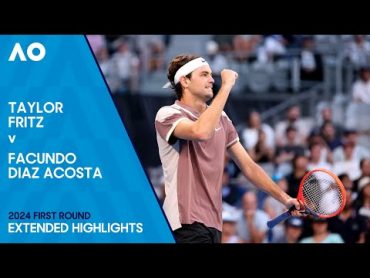 Taylor Fritz v Facundo Diaz Acosta Extended Highlights  Australian Open 2024 First Round