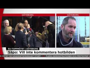 Så jobbar Säpo under EUtoppmötet  Nyheterna (TV4)