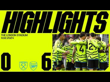 EMPHATIC!  West Ham vs Arsenal (06)  EPL Highlights  Saliba, Saka (2), Gabriel, Trossard, Rice