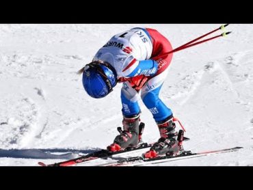 MONDIAUX SKI 2023  Immense tristesse pour Worley qui chute et laisse filer Shiffrin