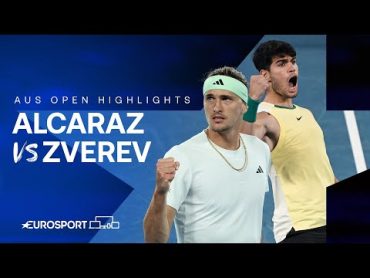 Alexander Zverev v Carlos Alcaraz  QuarterFinal  Extended Australian Open 2024 Highlights 🇦🇺