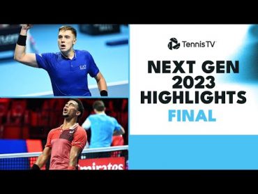 Arthur Fils vs Hamad Medjedovic For The Title!  Next Gen 2023 Final Highlights