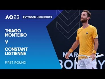 Thiago Monteiro v Constant Lestienne Extended Highlights  Australian Open 2023 First Round