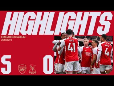 HIGHLIGHTS  Arsenal vs Crystal Palace (50)  Gabriel Magalhães (2), Trossard, Martinelli (2)