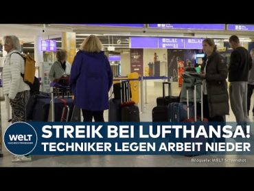 DEUTSCHLAND: Verdi ruft zu Streik auf! Techniker der Lufthansa legen Arbeit nieder