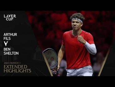 Arthur Fils v Ben Shelton Extended Highlights  Laver Cup 2023 Match 1