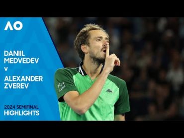 Daniil Medvedev v Alexander Zverev Highlights  Australian Open 2024 Semifinal