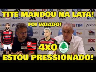 TITE REVELOU ESTAR PRESSIONADO! "ENTREVISTA COMPLETA" FLAMENGO 4x0 BOAVISTA