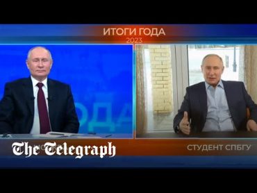 Shocked Vladimir Putin confronts AIgenerated version of himself