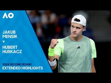 Jakub Mensik v Hubert Hurkacz Extended Highlights  Australian Open 2024 Second Round