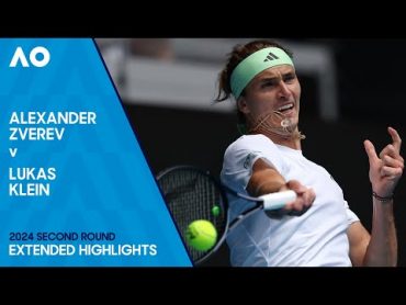 Alexander Zverev v Lukas Klein Extended Highlights  Australian Open 2024 Second Round