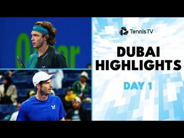 Murray Faces Shapovalov; Rublev, Hurkacz & More In Action  Dubai 2024 Day 1 Highlights