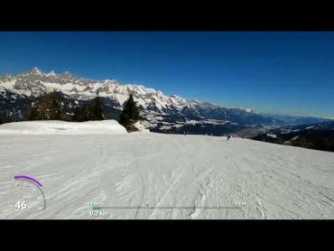 Bird&39;s eye view of the Reiteralm  Schladminger Tauern including ski slope presentation 10/03/2022