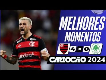 Flamengo 4 x 0 Boavista  Melhores Momentos (COMPLETO)  Cariocão 2024