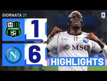 SASSUOLONAPOLI 16  HIGHLIGHTS  RECUPERO 21ª GIORNATA  SERIE A TIM 2023/24