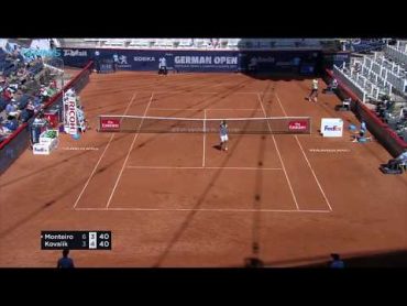 Brilliant Shots & Rallies in Thiago Monteiro vs Jozek Kovalik Match  Hamburg 2018 QuarterFinal