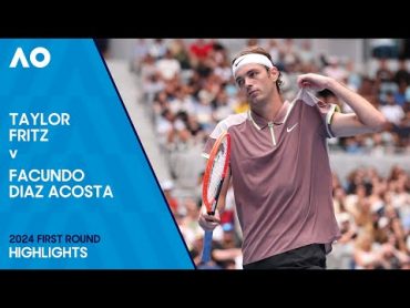 Taylor Fritz v Facundo Diaz Acosta Highlights  Australian Open 2024 First Round