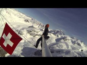 Freddy Nock Höchster Hochseil Stunt zwischen zwei  Bergspitzen  Guinness World Records  high wire