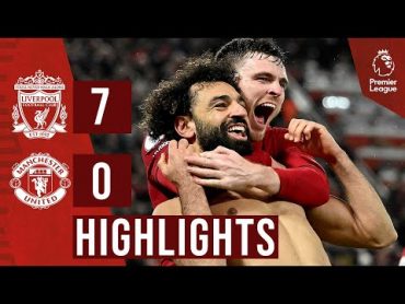 HIGHLIGHTS: Liverpool 70 Man United  Salah breaks club record as Reds score SEVEN!