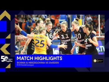 Höjdpunkter  Bosnien & Hercegovina vs. Sverige  CEV Volleyball European Golden League 2023