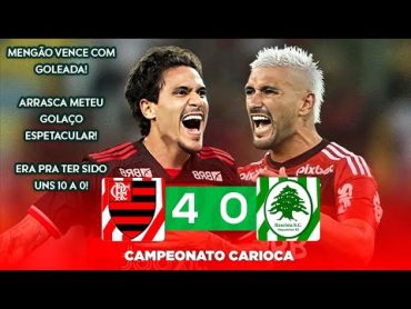 GOLAÇO DO ARRASCA EM SHOW DO MENGÃO  Flamengo 4 x 0 Boavista  Melhores Momentos  Cariocão 2024