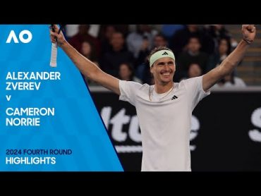 Alexander Zverev v Cameron Norrie Highlights  Australian Open 2024 Fourth Round