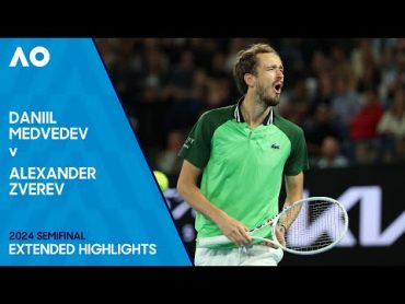 Daniil Medvedev v Alexander Zverev Extended Highlights  Australian Open 2024 Semifinal