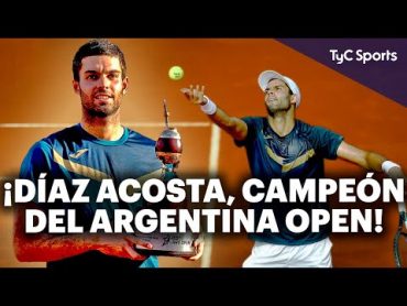 DÍAZ ACOSTA VENCIÓ A JARRY Y ES CAMPEÓN DEL ATP DE BS AS 🔥 TRIUNFAZO DEL ARGENTINO ANTE EL CHILENO