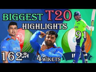 T20 Best Highlights  Afghanistan vs Ireland  T20 Record Score