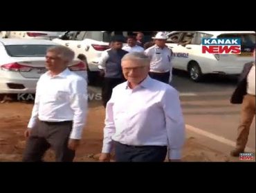 Microsoft CoFounder Bill Gates Reach  Maa Mangla Basti in Bhubaneswar&39;s Lumbini Vihar