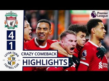 🔴Liverpool vs Luton Town (41) HIGHLIGHTS: Luis Diaz Father Celebration After Son Goal!