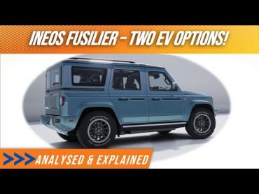 INEOS Fusilier  two new electric 4x4 options for offroaders