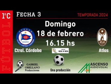 PRIMERA C  CENTRAL CORDOBA  ATLAS  FECHA 3