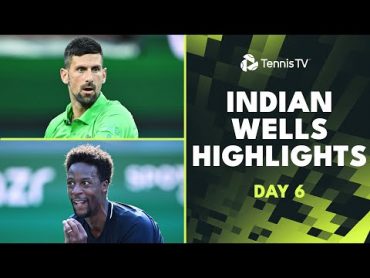 Djokovic & Nardi THRILLER; Medvedev, Rune, Dimitrov In Action  Indian Wells 2024 Day 6 Highlights