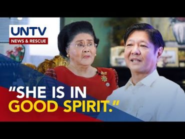 Former first lady Imelda Marcos hospitalized for slight pneumonia  PBBM