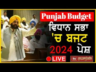 Punjab Budget Live: ਵਿਧਾਨ ਸਭਾ &39;ਚ ਬਜਟ 2024 ਪੇਸ਼