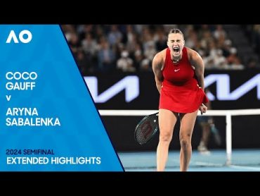 Coco Gauff v Aryna Sabalenka Extended Highlights  Australian Open 2024 Semifinal