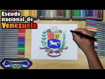 Cómo dibujar y pintar el escudo Nacional de Venezuela