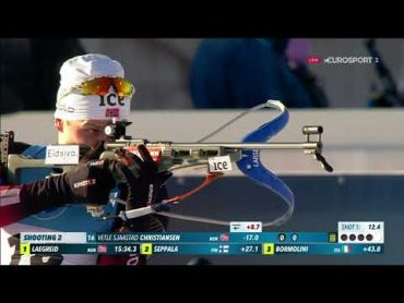 Vetle Sjåstad Christiansen  21 SEC standing shooting  Sprint Otepää 2022