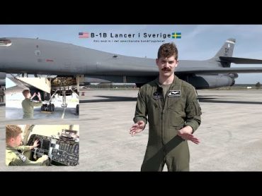 B1B Lancer i Sverige  följ med in i det amerikanska bombflygplanet