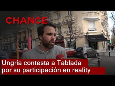 Javier Ungría responde a las críricas de Elena Tablada por participar en un reality