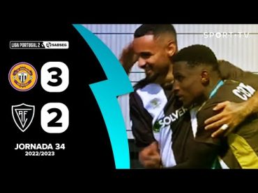 Resumo: CD Nacional 32 Ac. Viseu  Liga Portugal SABSEG  SPORT TV