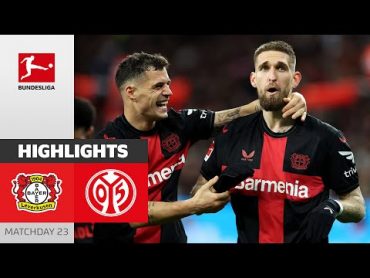 33 Games Without a Defeat!  Leverkusen  1. FSV Mainz 05  Highlights  MD23 – Bundesliga 23/24