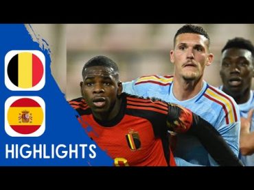 Belgium vs Spain  Highlights  U21 Euro Qualification 21.11.2023