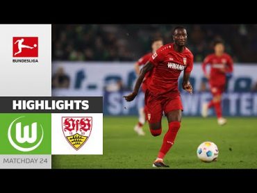 Guirassy Brace In 5GoalThriller  VfL Wolfsburg  VfB Stuttgart  Highlights  MD 24  Buli 23/24