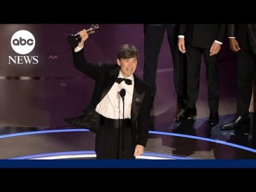 Oscars 2024: Cillian Murphy accepts Academy Award for Best Actor in &39;Oppenheimer&39;