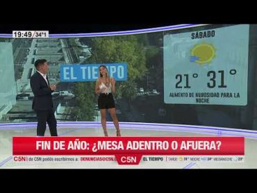 Así va a estar el CLIMA en BUENOS AIRES para FIN DE AÑO