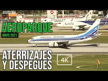 Despegues y aterrizajes Aeroparque  4K  Mayo 2021  Buenos Aires