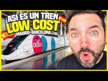 CÓMO ES VIAJAR EN UN TREN LOW COST MADRID BARCELONA  OUIGO