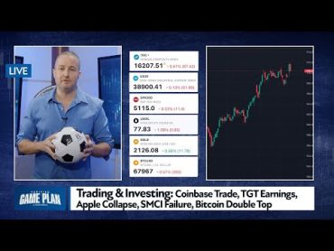 Trading & Investing: Coinbase Trade, TGT Earnings, Apple Collapse, SMCI Failure, Bitcoin Double Top